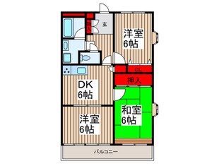 ファミリーシティマンションBの物件間取画像